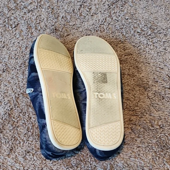 TOMS Cosmic Wonder Kurumekekasuri blue men's canvas shoes-8.5 - Picture 9 of 10